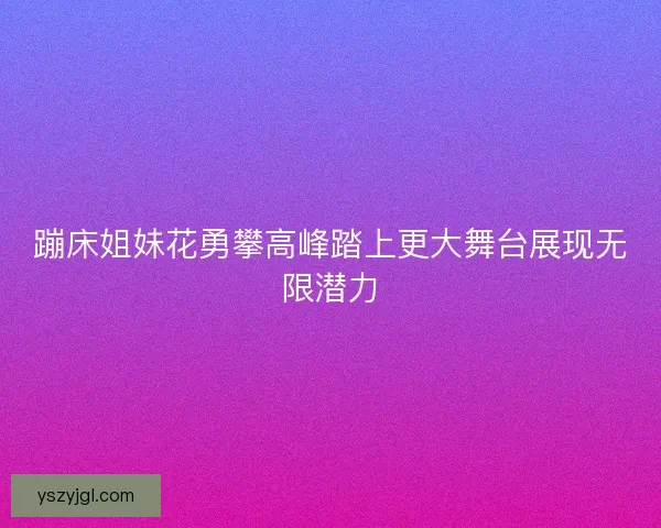 蹦床姐妹花勇攀高峰踏上更大舞台展现无限潜力